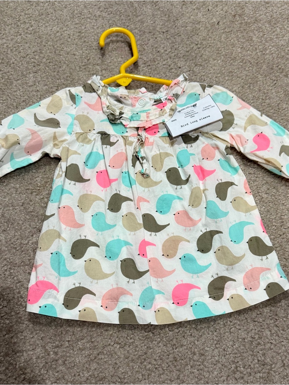 Carter's top/dress with bird pattern